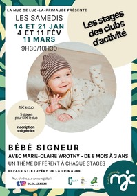 Stages bébé signeur