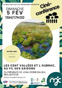 Ciné-conférence Les cent vallées et l'Aubrac, au fil des saisons