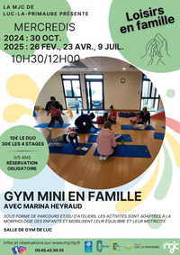 LOISIRS EN FAMILLE : Gym mini