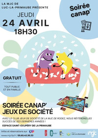 SOIRÉE CANAP' : Jeux de société