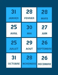 Calendrier 2025
