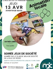 Soirée jeux de société