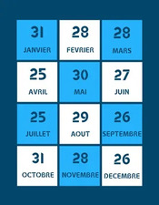Calendrier 2025