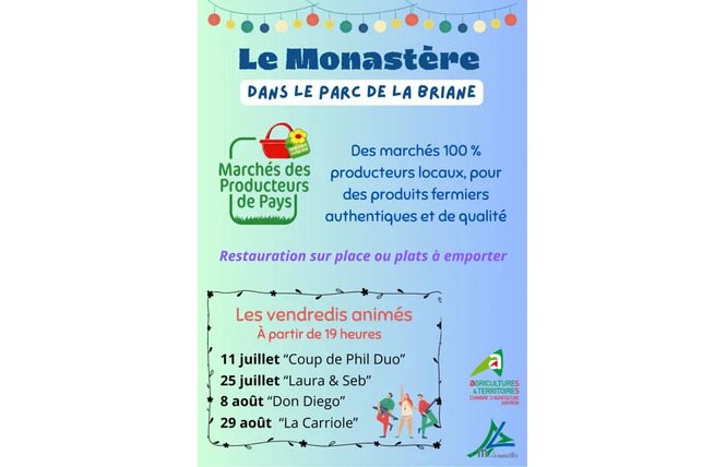 Marché de producteurs de pays et animations musicales 1 - Le Monastère