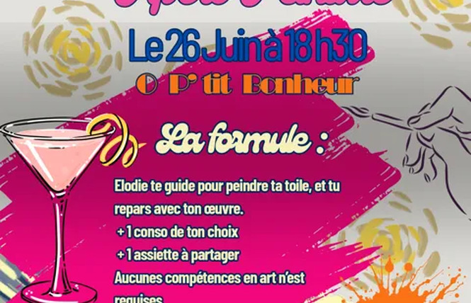 Apéro Peinture au café Ô P'tit Bonheur 2 - Rodez