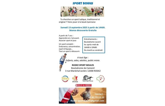 Sport boule lyonnaise – Portes ouvertes 2 - Rodez
