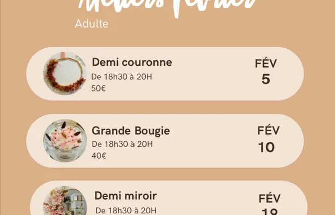 Atelier Art Floral : Demi-Couronne 1 - Rodez