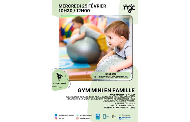 LOISIRS EN FAMILLE : Gym mini 2 - Luc-la-Primaube