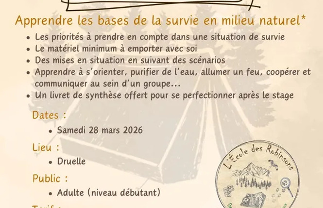 Stage survie douce (adultes) 2 - Druelle Balsac