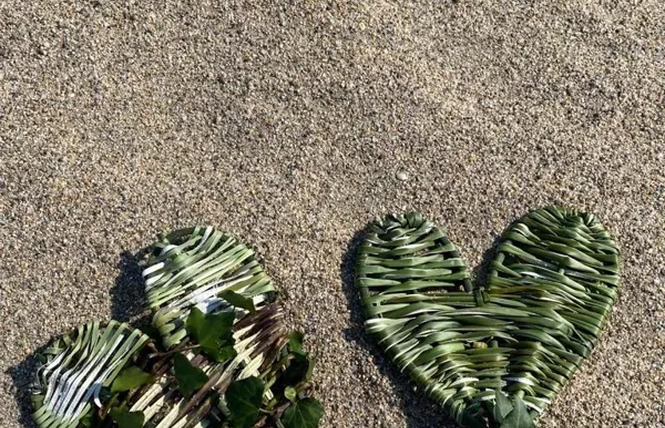 Coeur en vannerie sauvage 1 - Sainte-Radegonde